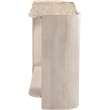 Meridian Furniture Calabria Beige Marble And Cream Oak Wood Console Table