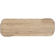 Meridian Furniture Calabria Beige Marble And Cream Oak Wood Console Table