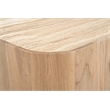 Meridian Furniture Calabria Beige Marble And Natural Oak Wood Coffee Table