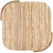 Meridian Furniture Calabria Beige Marble And Natural Oak Wood End Table