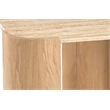 Meridian Furniture Calabria Beige Marble And Natural Oak Wood End Table
