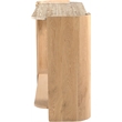Meridian Furniture Calabria Beige Marble And Natural Oak Wood Console Table