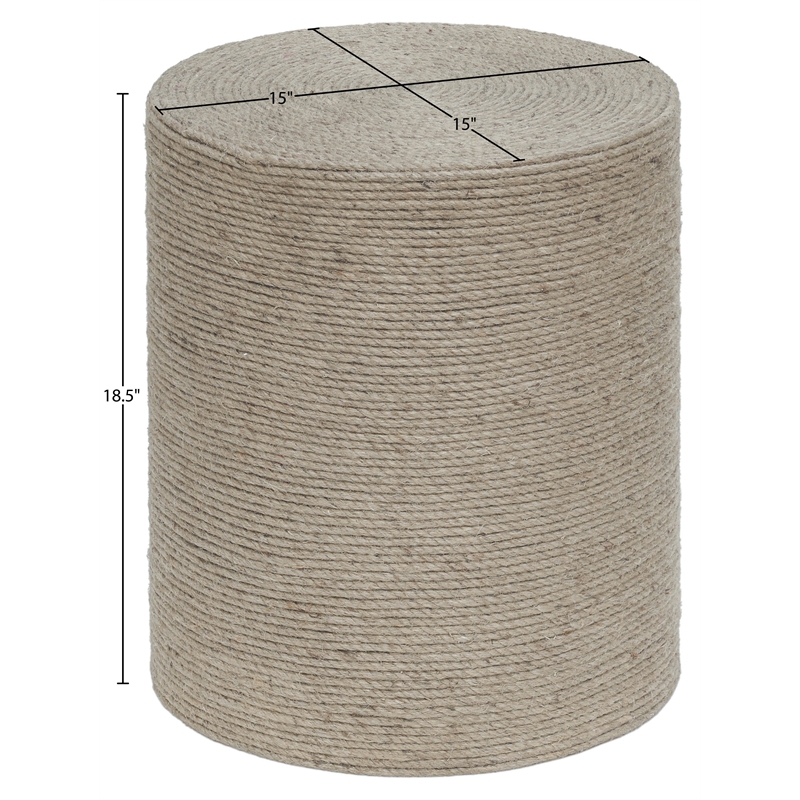 Meridian Furniture Meadow Natural Jute End Table