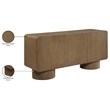 Meridian Furniture Adagio Brown Solid Wood And Oak Veneer Sideboard/Buffet
