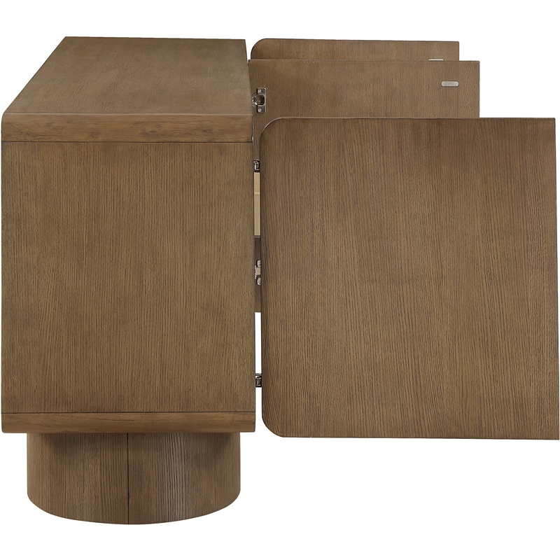 Meridian Furniture Adagio Brown Solid Wood And Oak Veneer Sideboard/Buffet