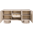 Meridian Furniture Adagio Natural Solid Wood And Oak Veneer Sideboard/Buffet