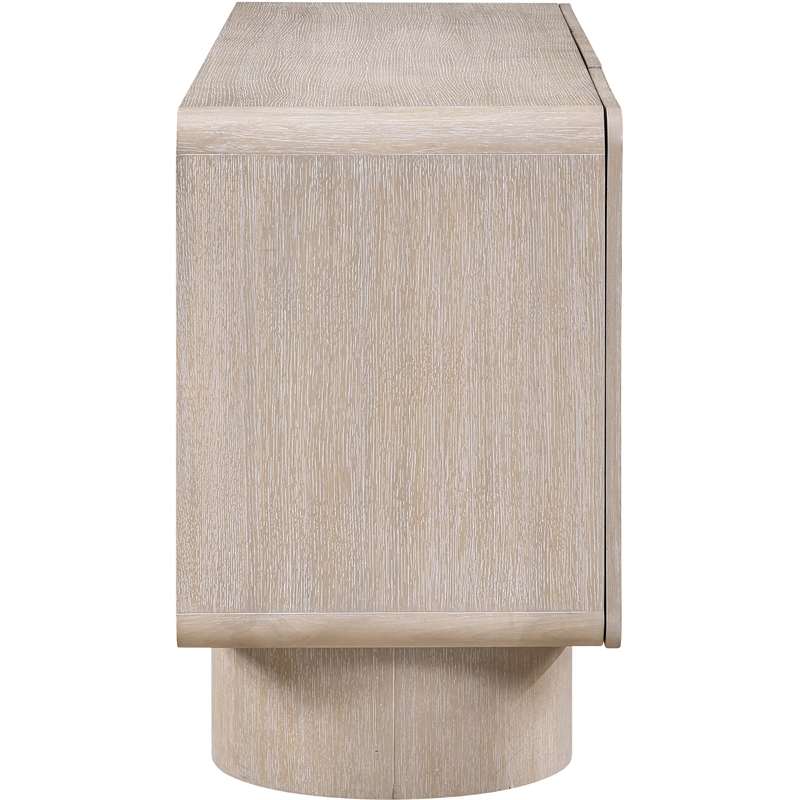 Meridian Furniture Adagio Natural Solid Wood And Oak Veneer Sideboard/Buffet