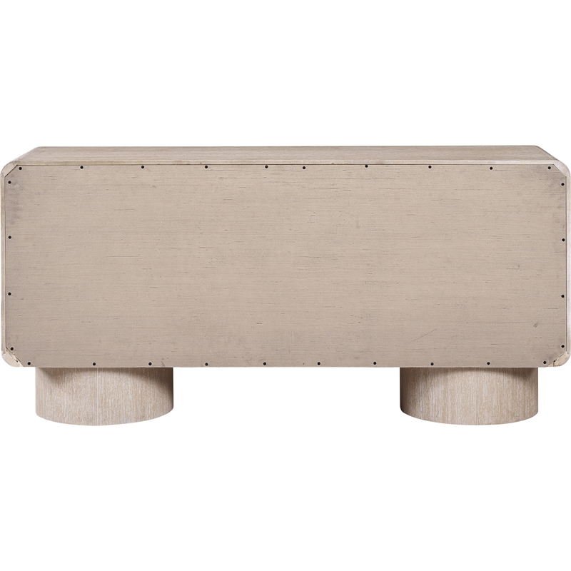 Meridian Furniture Adagio Natural Solid Wood And Oak Veneer Sideboard/Buffet