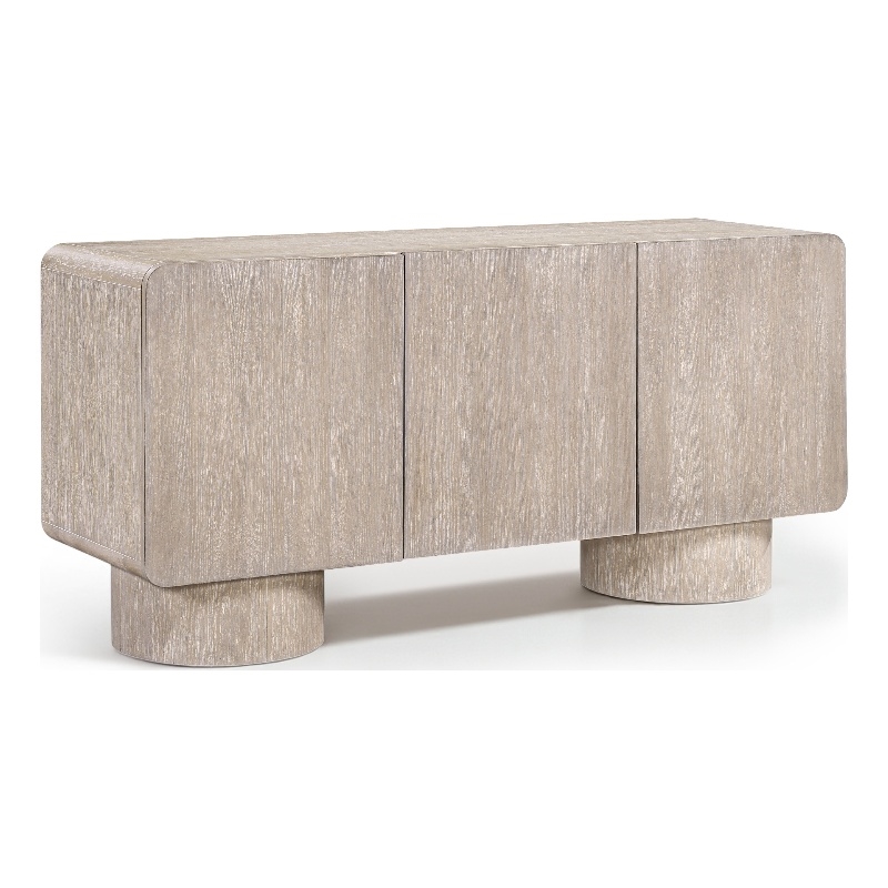 Meridian Furniture Adagio Natural Solid Wood And Oak Veneer Sideboard/Buffet