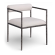 Meridian Furniture Axis Beige Linen Textured Fabric Dining Chair (Set of 2)