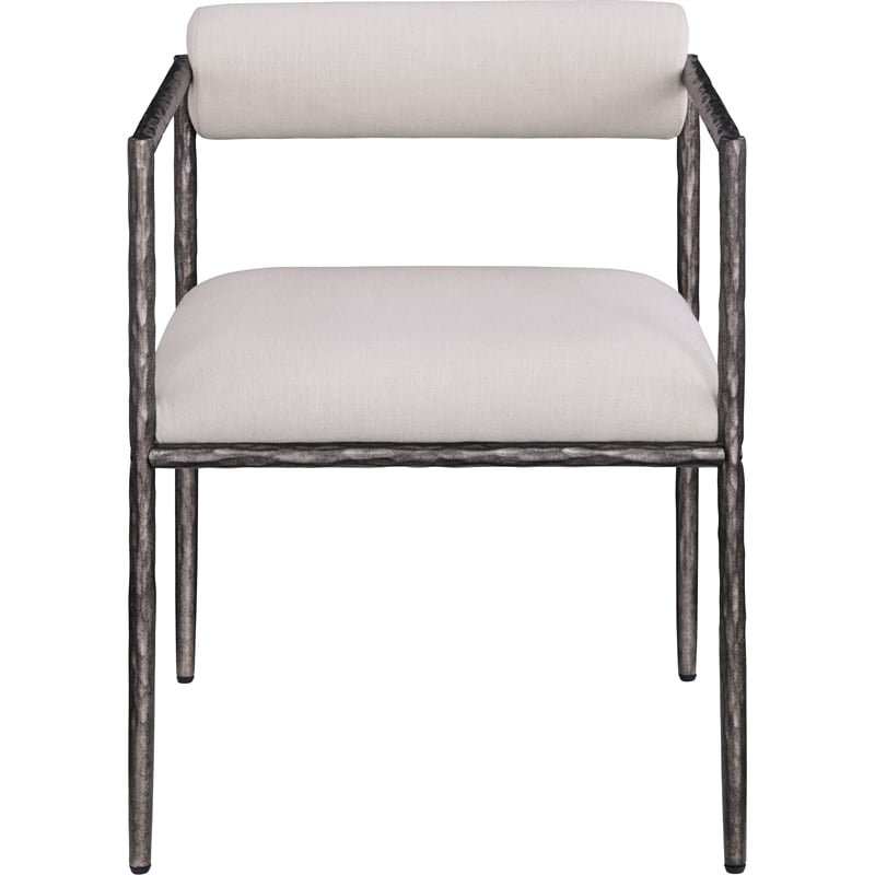 Meridian Furniture Axis Beige Linen Textured Fabric Dining Chair (Set of 2)