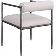 Meridian Furniture Axis Beige Linen Textured Fabric Dining Chair (Set of 2)