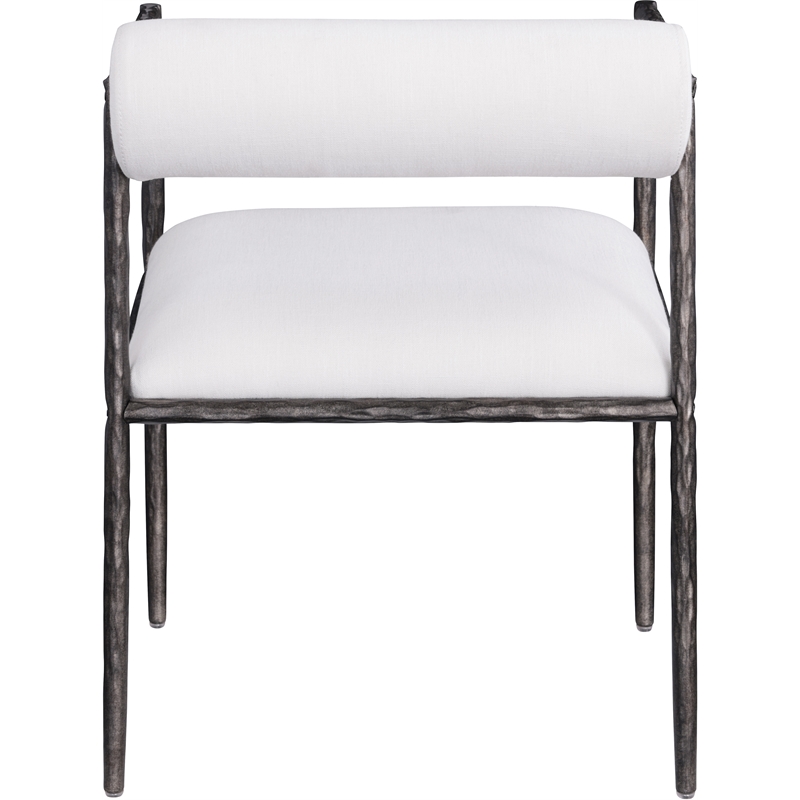 Meridian Furniture Axis Cream Linen Textured Fabric Dining Chair (Set of 2)