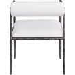 Meridian Furniture Axis Cream Linen Textured Fabric Dining Chair (Set of 2)