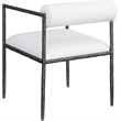 Meridian Furniture Axis Cream Linen Textured Fabric Dining Chair (Set of 2)
