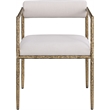 Meridian Furniture Axis Beige Linen Textured Fabric Dining Chair (Set of 2)