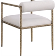 Meridian Furniture Axis Beige Linen Textured Fabric Dining Chair (Set of 2)