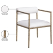 Meridian Furniture Axis Cream Linen Textured Fabric Dining Chair (Set of 2)