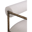 Meridian Furniture Axis Beige Linen Textured Fabric Counter Stool (Set of 2)