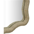 Meridian Furniture Meadow Natural Jute Rope Framed Mirror