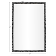 Meridian Furniture Hammer Black Iron Mirror