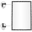 Meridian Furniture Hammer Black Iron Mirror