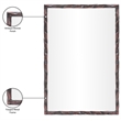 Meridian Furniture Hammer Brown Iron Mirror