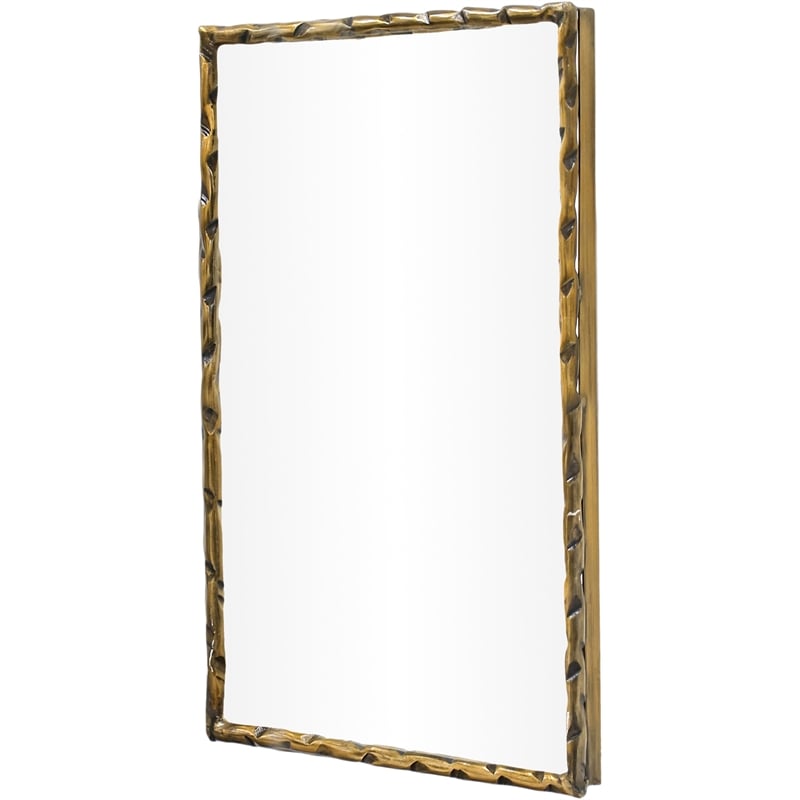 Meridian Furniture Hammer Gold Iron Mirror