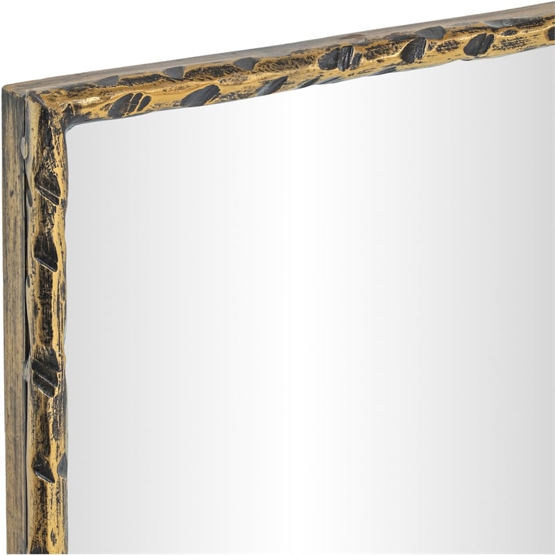 Meridian Furniture Hammer Gold Iron Mirror