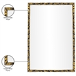 Meridian Furniture Hammer Gold Iron Mirror