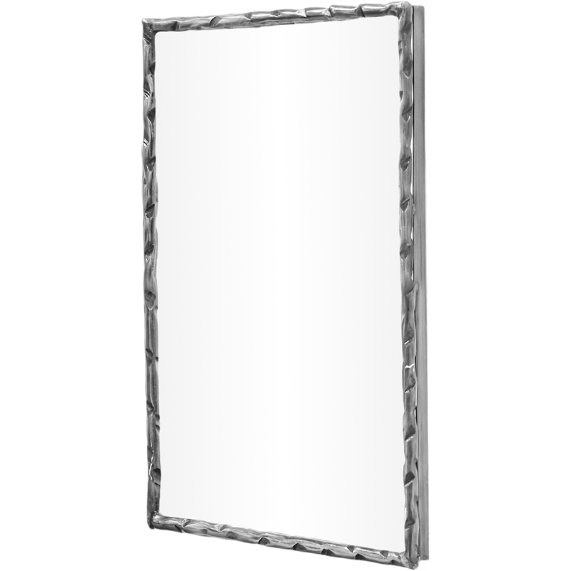 Meridian Furniture Hammer Silver Iron Mirror
