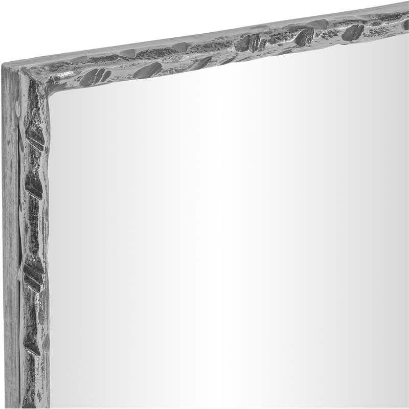 Meridian Furniture Hammer Silver Iron Mirror