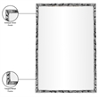 Meridian Furniture Hammer Silver Iron Mirror