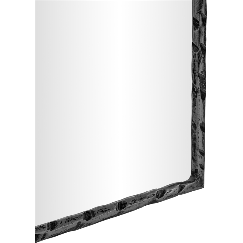 Meridian Furniture Hammer Black Iron Mirror
