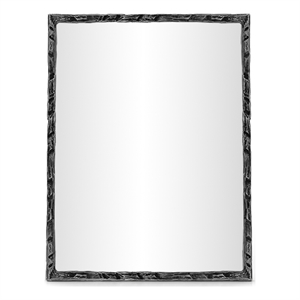 Meridian Furniture Hammer Black Iron Mirror