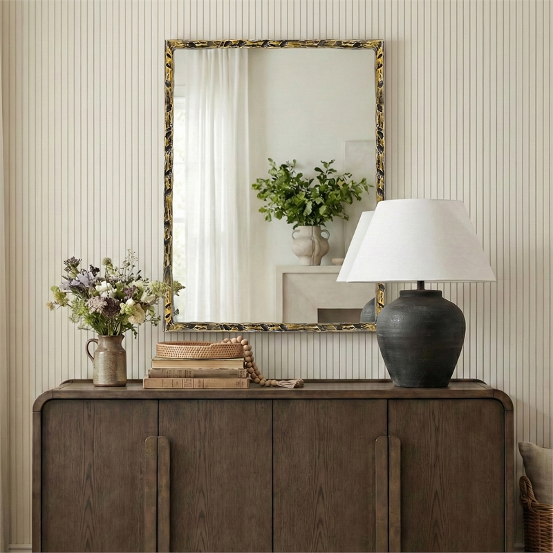 Meridian Furniture Hammer Gold Iron Mirror