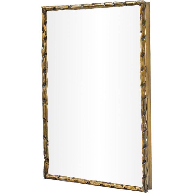 Meridian Furniture Hammer Gold Iron Mirror
