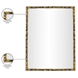 Meridian Furniture Hammer Gold Iron Mirror