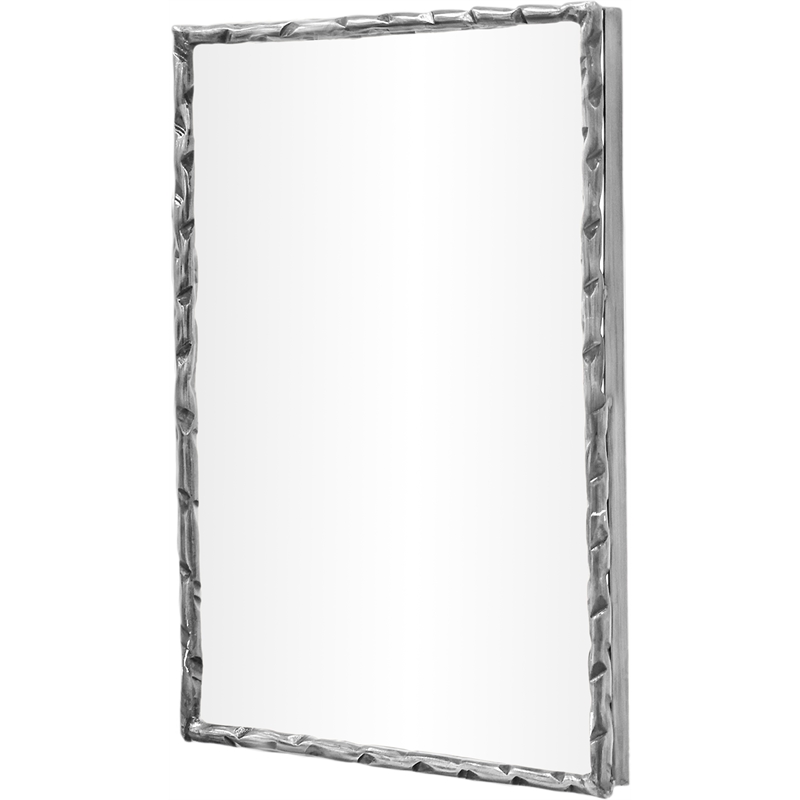 Meridian Furniture Hammer Silver Iron Mirror