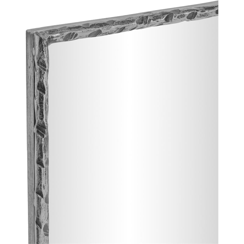 Meridian Furniture Hammer Silver Iron Mirror