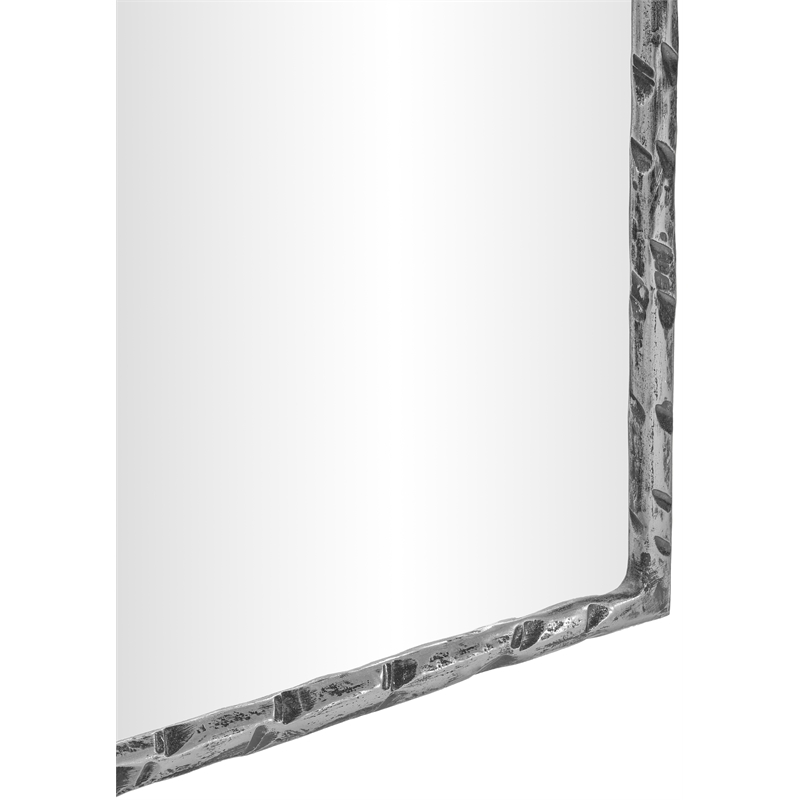 Meridian Furniture Hammer Silver Iron Mirror