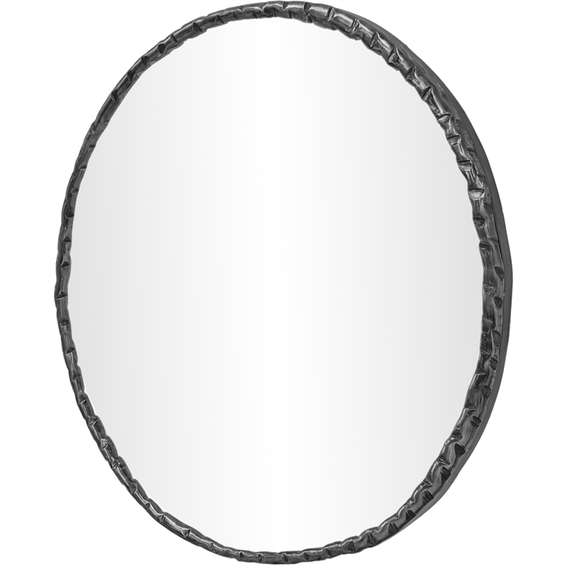 Meridian Furniture Hammer Black Iron Mirror