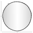 Meridian Furniture Hammer Black Iron Mirror