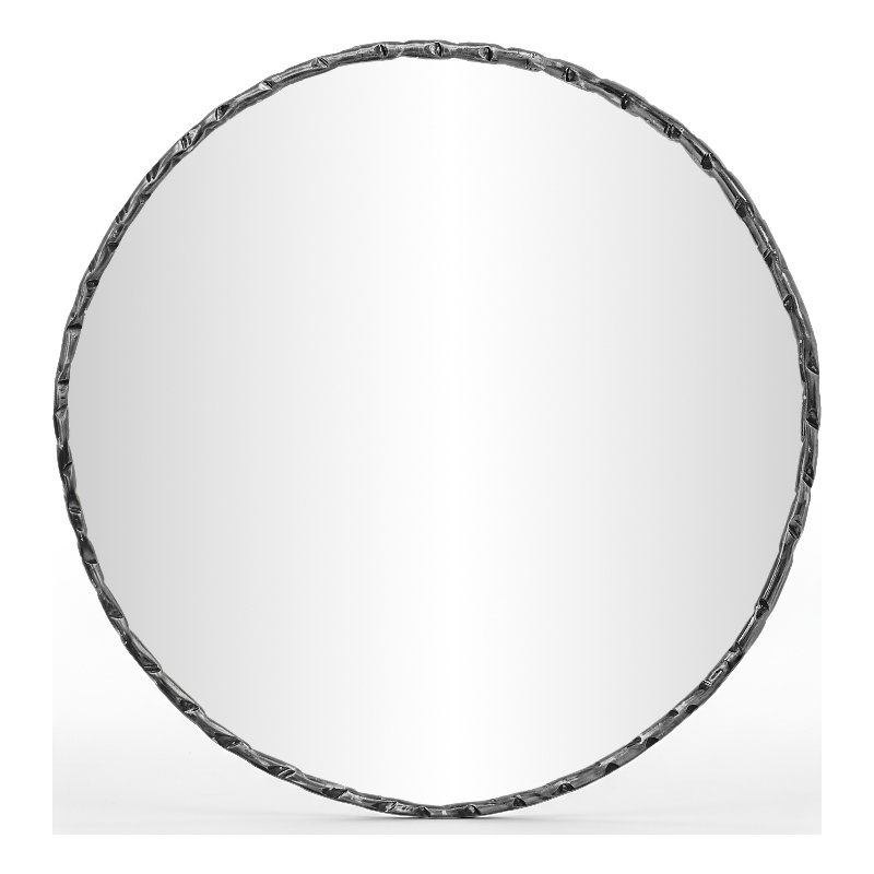 Meridian Furniture Hammer Black Iron Mirror