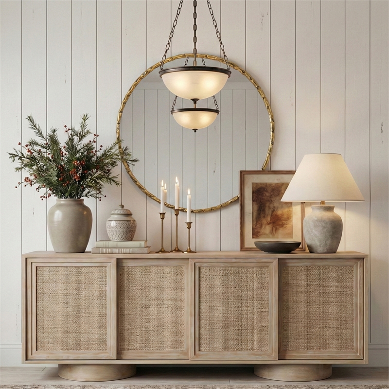 Meridian Furniture Hammer Gold Iron Mirror