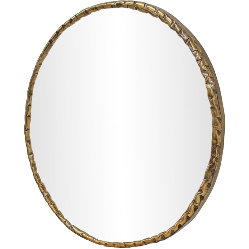 Meridian Furniture Hammer Gold Iron Mirror