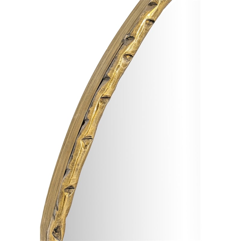 Meridian Furniture Hammer Gold Iron Mirror