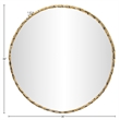 Meridian Furniture Hammer Gold Iron Mirror