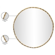 Meridian Furniture Hammer Gold Iron Mirror