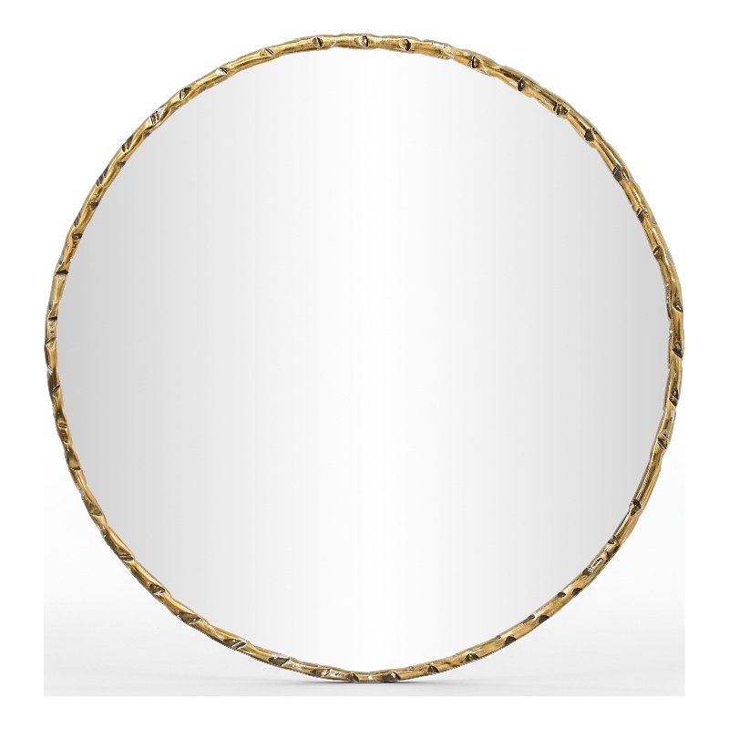 Meridian Furniture Hammer Gold Iron Mirror